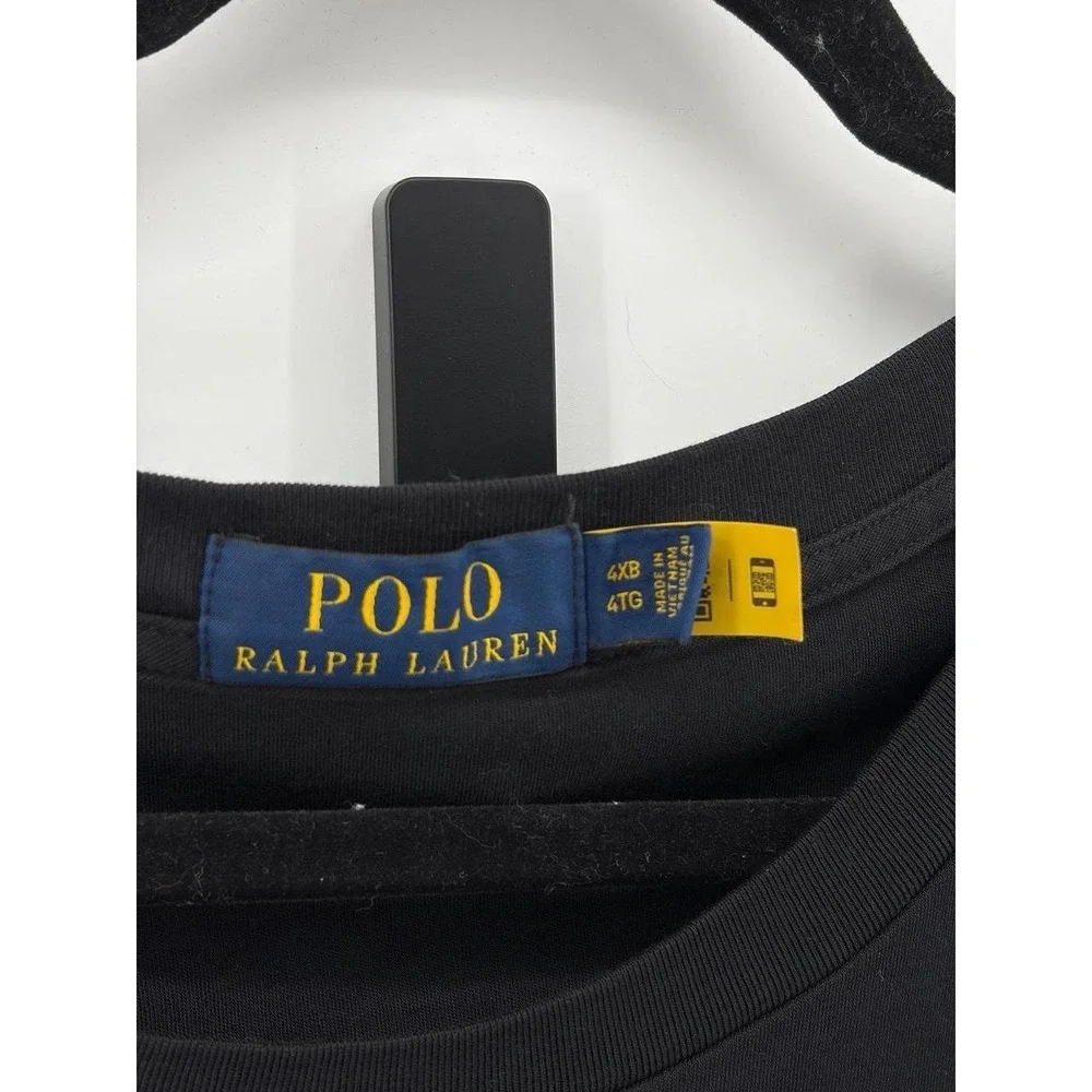 Polo Ralph Lauren T-shirt, Black Pony Short Sleeve, Men's 4XB/4TG